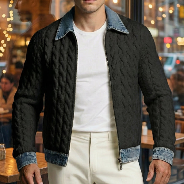 Knit Denim Jacket