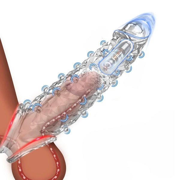 Vibrating Crystal Penis Sleeve