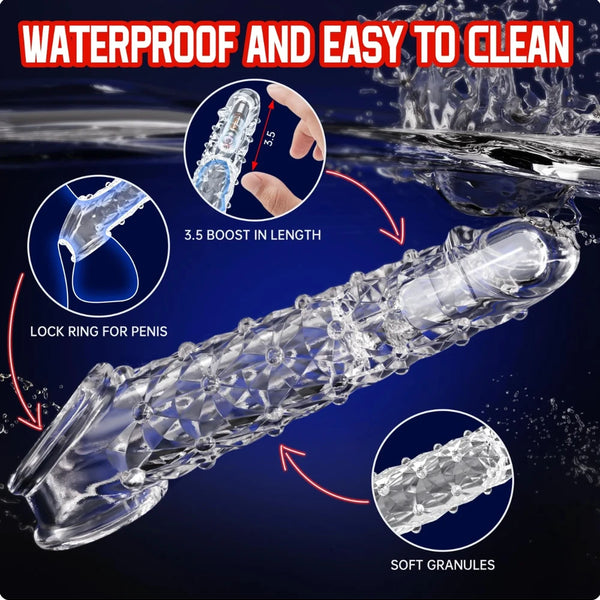 Vibrating Crystal Penis Sleeve