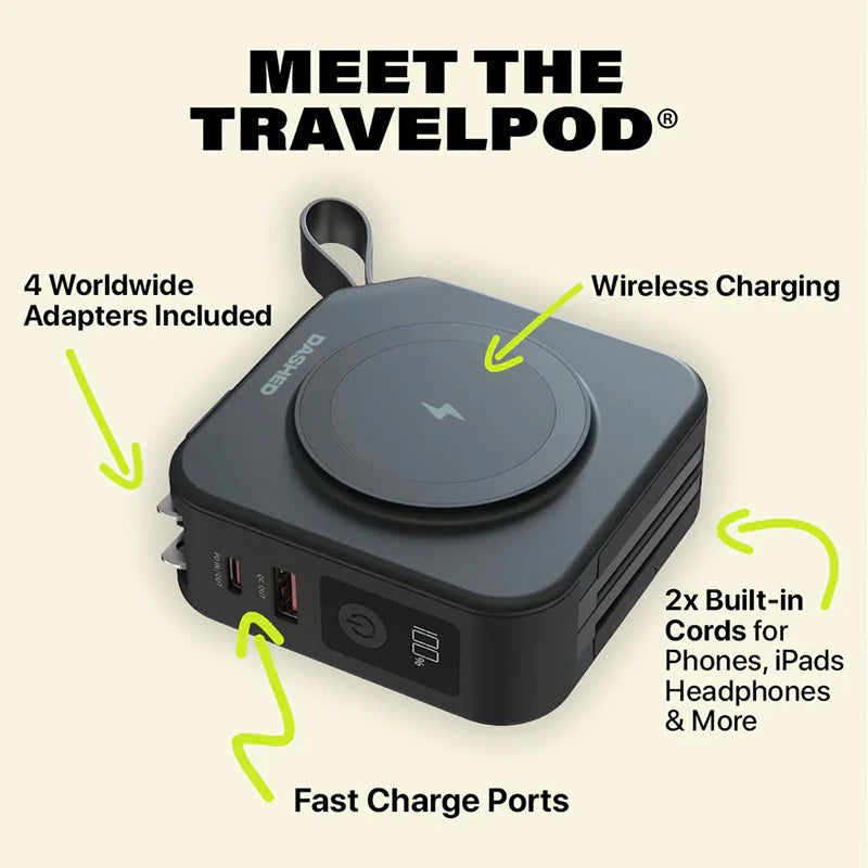 Dashed TravelPod |5-in-1 Travel Charger