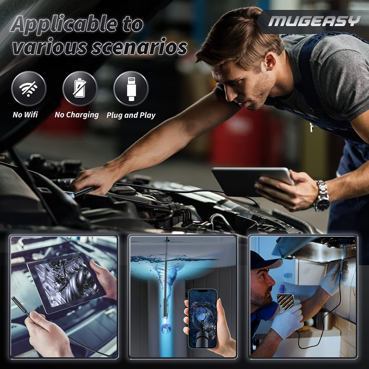 Plug-and-Play Endoscope Camera