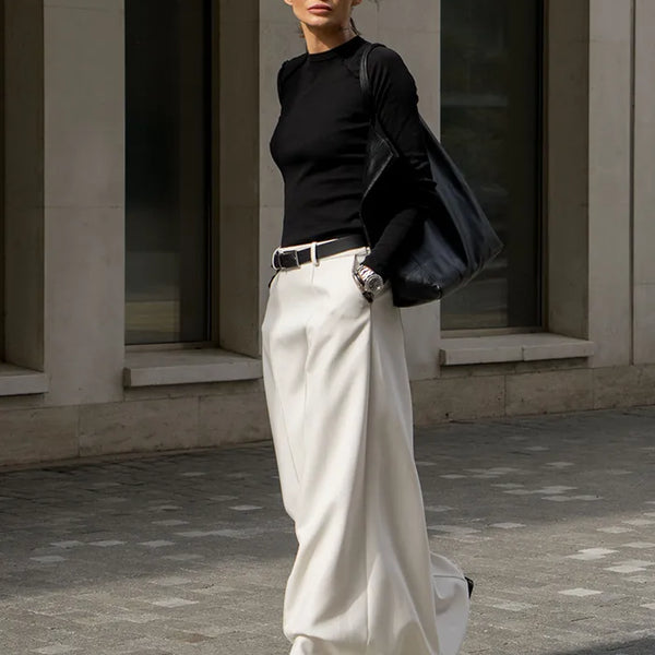 Stylish H-Line Solid Color Skirts Bottoms