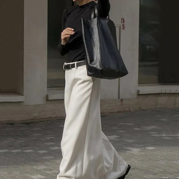 Stylish H-Line Solid Color Skirts Bottoms