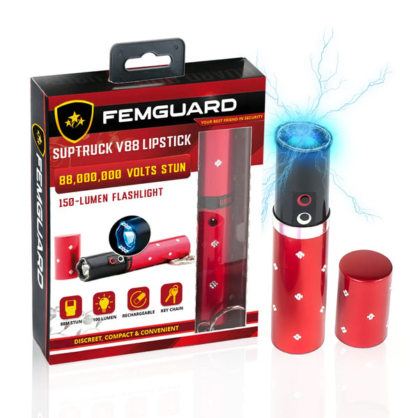 FEMGUARD Suptruck V88 Lipstick Stun Flashlight