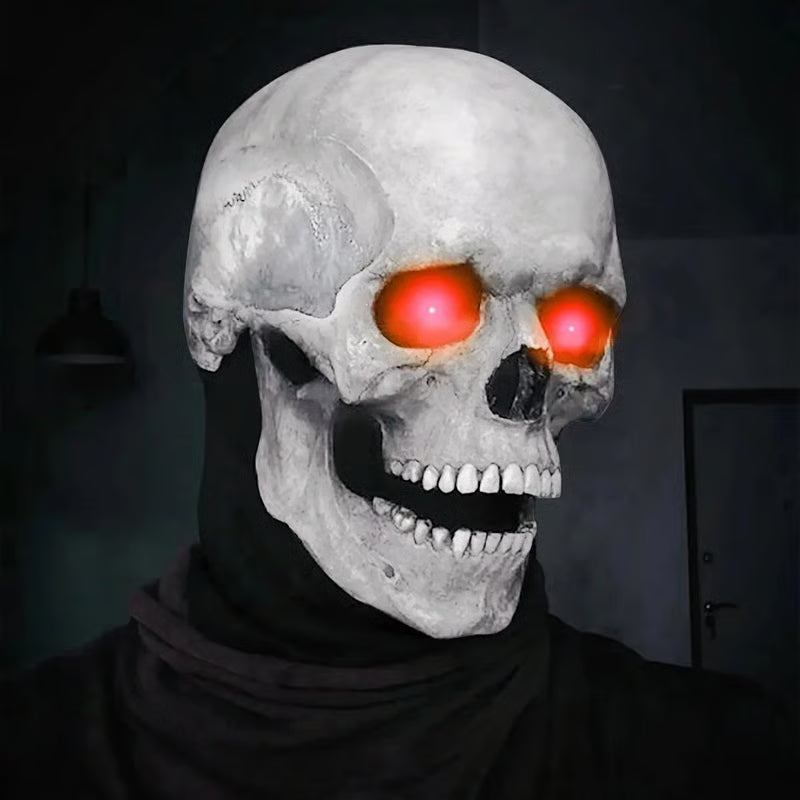 Full Head Skull Mask with Movable Jaw