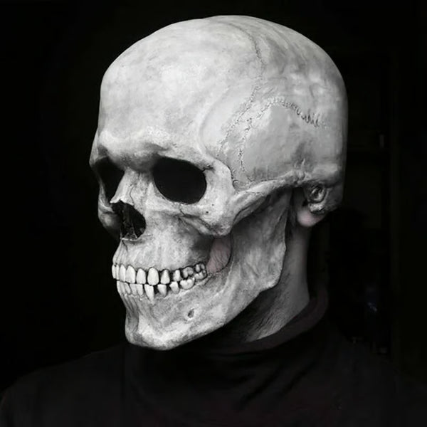 Full Head Skull Mask with Movable Jaw