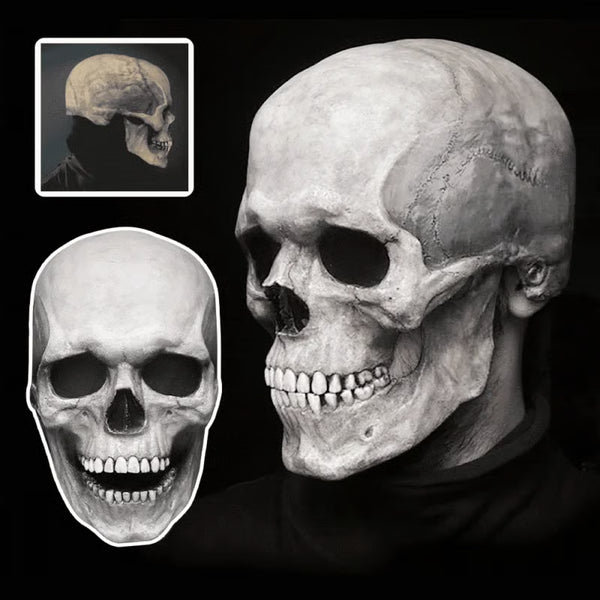 Full Head Skull Mask with Movable Jaw