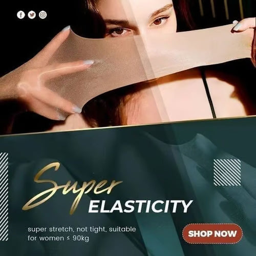 Pearlescent Silk Nylon Pantyhose – Fits All Sizes