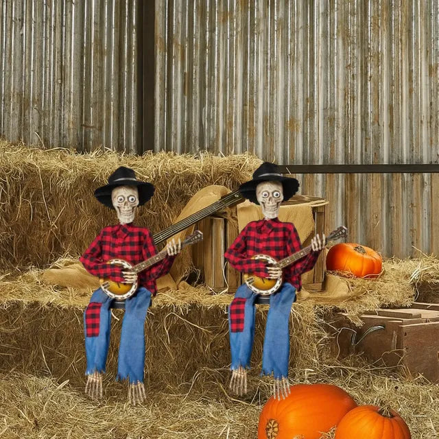 Animated Dueling Banjo Skeletons