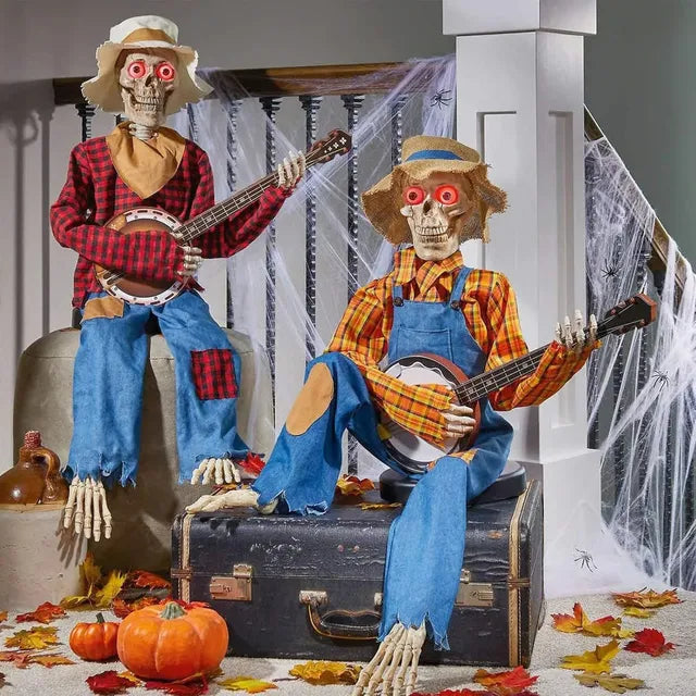 Animated Dueling Banjo Skeletons
