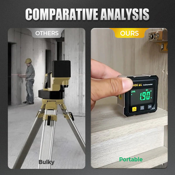 Digital 4-Sided Magnetic Laser Angle Scanner