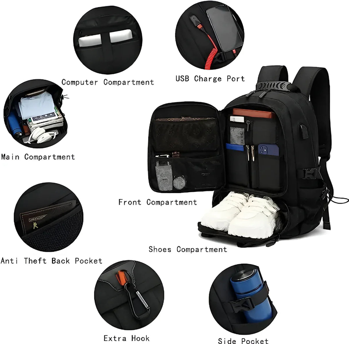 Large Capacity Travel Backpack