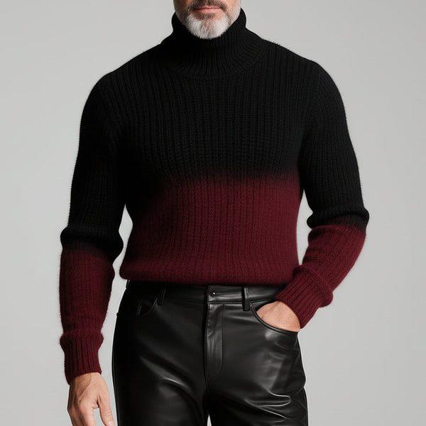 Gradient Ribbed Sweater