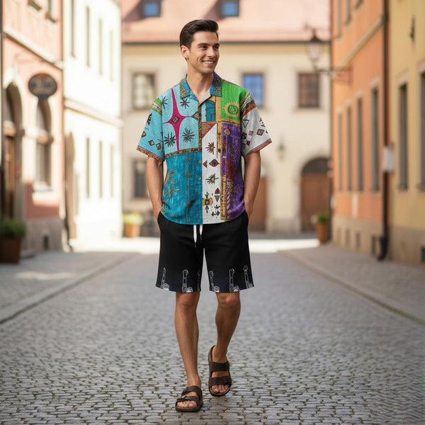 Royal Mosaic V-Neck