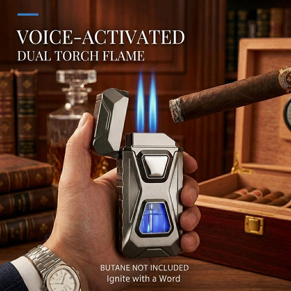 Voice Activated Dual Torch Lighter