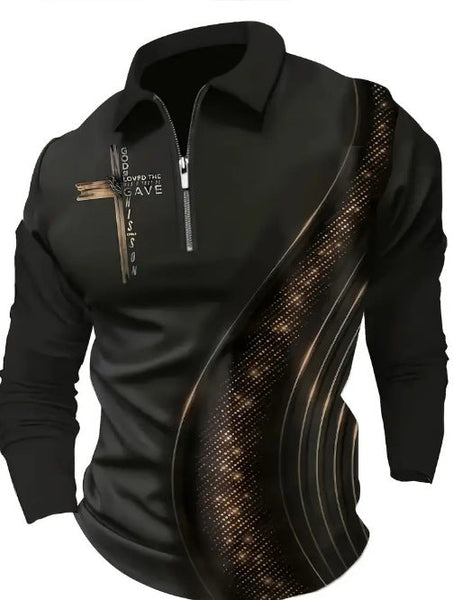 Black Gold Kingdom Faith Polo