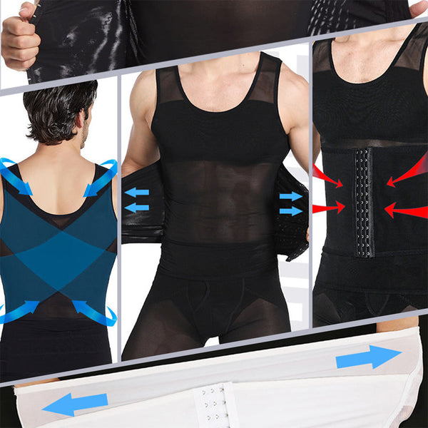 Sleek Men’s Waist Sculpting Vest