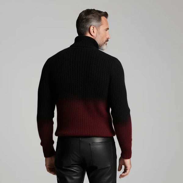 Gradient Ribbed Sweater
