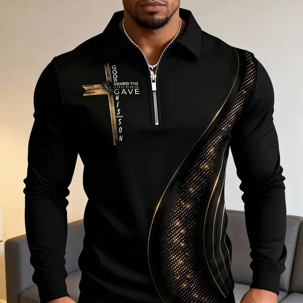 Black Gold Kingdom Faith Polo