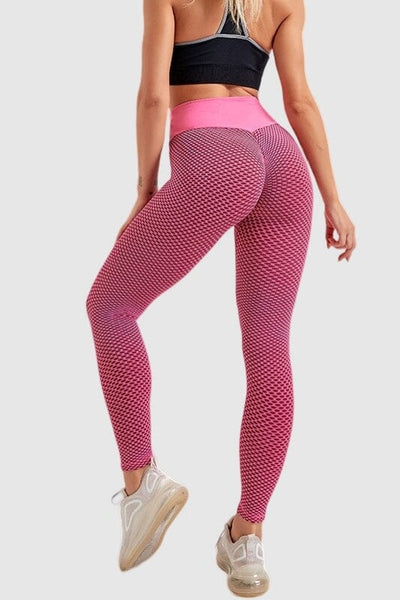 High Waist Yoga Pants Textured | Tummy Control