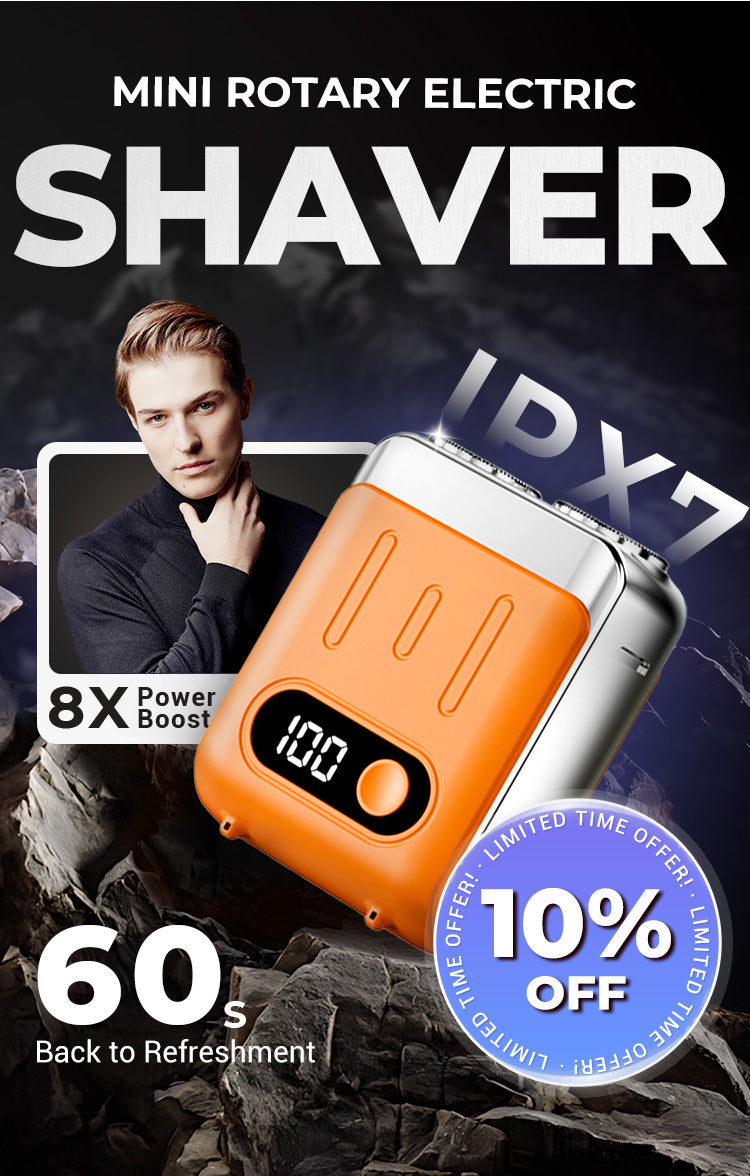 Men's Portable Mini Rotary Electric Shaver
