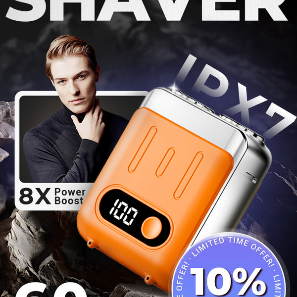 Men's Portable Mini Rotary Electric Shaver