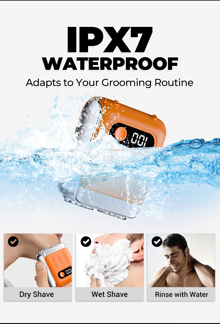 Men's Portable Mini Rotary Electric Shaver
