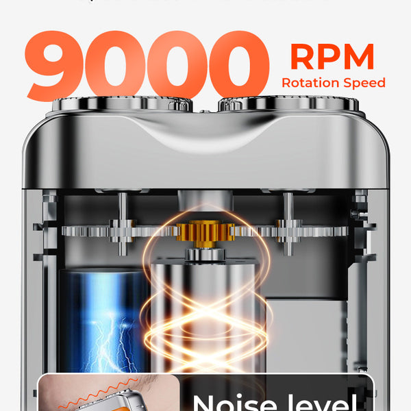 Men's Portable Mini Rotary Electric Shaver