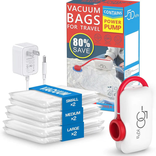 USB Electric Vacuum Pump With Vacuum Compression Bags