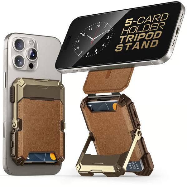 Magnetic Phone Wallet with Adjustable Stand